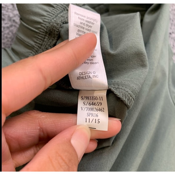 Athleta Pants Womens 6 Ivy Aspire Ankle Mid Rise Semi Fitted Tapered Cinch Leg - Picture 9 of 12